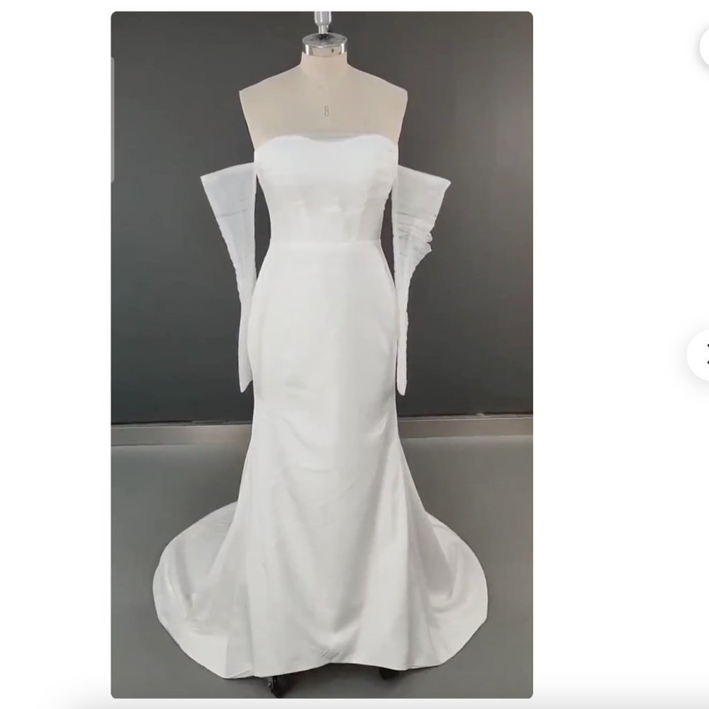 Long Sleeves Sheath Wedding Dress